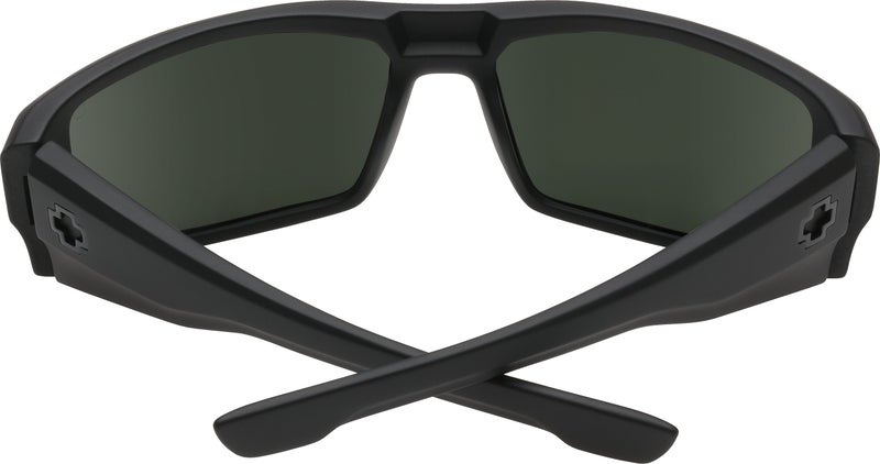 Spy Optic Men's Dirk Wrap, Soft Matte Black/Happy Gray/Green Polar, 64 mm - Image 1